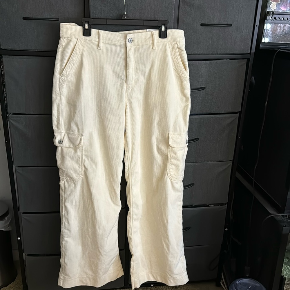 Cream corduroy pants